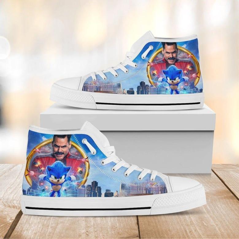 Sonic Custom Movie Custom Cartoon Sonic Hedgehog Personalized Sonic Hedgehog Game Character Shoes