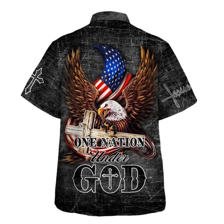 Eagle One Nation Under God Hawaiian Shirts For Men And Women