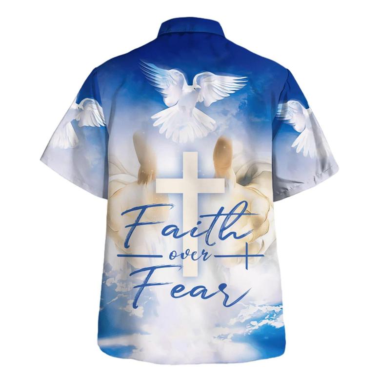 Faith Over Fear Eagle Hawaiian Shirt - Christian Hawaiian Shirt - Best Hawaiian Shirts