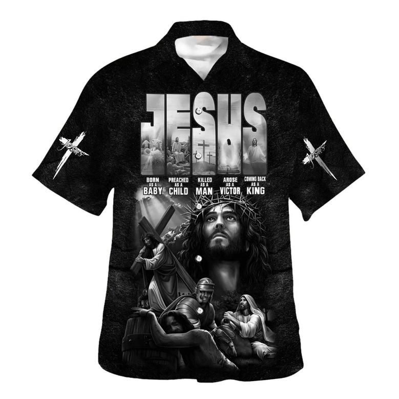 Jesus Born As A Baby Preached As A Child Hawaiian Shirts For Men And Women