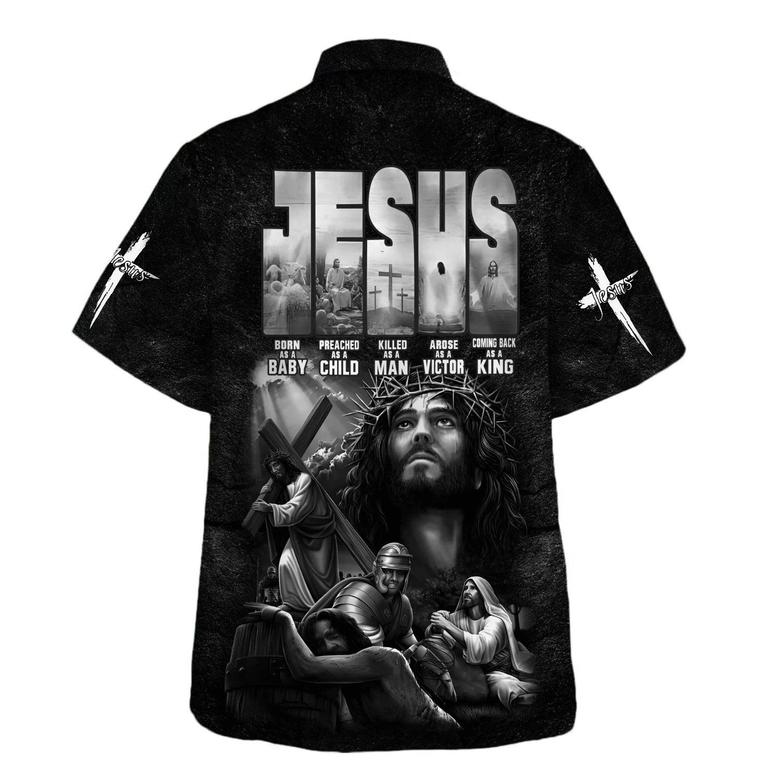 Jesus Born As A Baby Preached As A Child Hawaiian Shirts For Men And Women