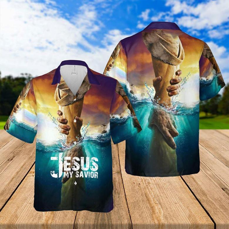 Jesus Water Take My Hand Jesus Is My Savior Hawaiian Shirts