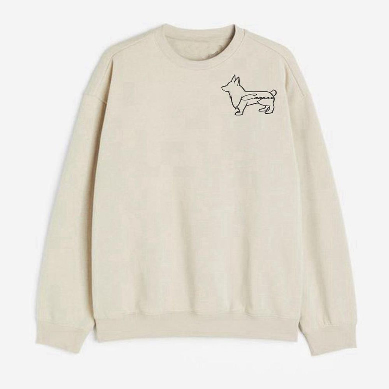 Custom Pet Sweatshirts, Custom Name Embroidered Sweatshirts, For Dog Lovers