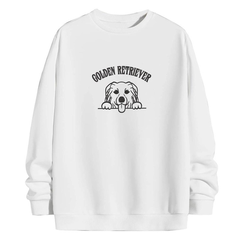 Golden Rterieye Sweatshirts, Embroidered Sweatshirts, For Dog Lovers