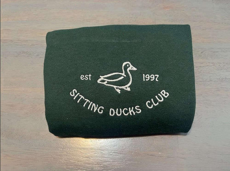 Sitting Ducks Embroidered Sweatshirts Crewneck Sweatshirt Gift For Family