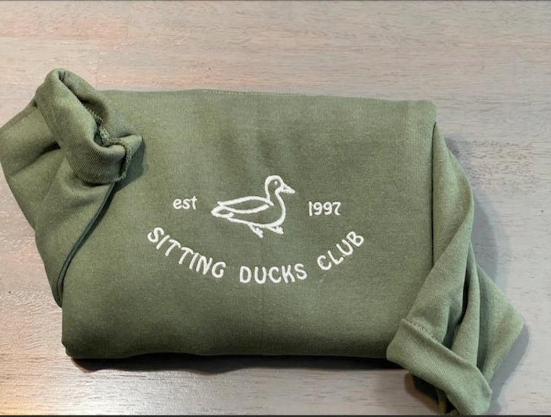 Sitting Ducks Embroidered Sweatshirts Crewneck Sweatshirt Gift For Family