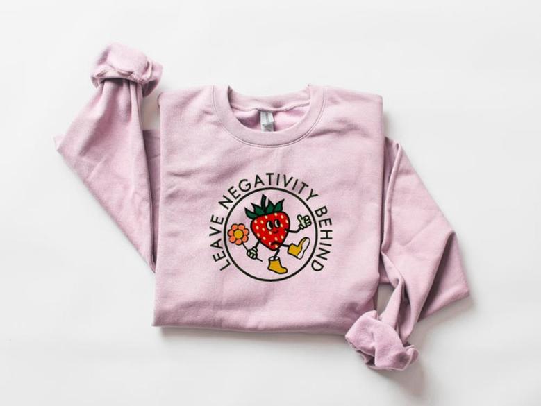 Strawberry Embroidered Sweatshirt Crewneck Sweatshirt For Men And Women