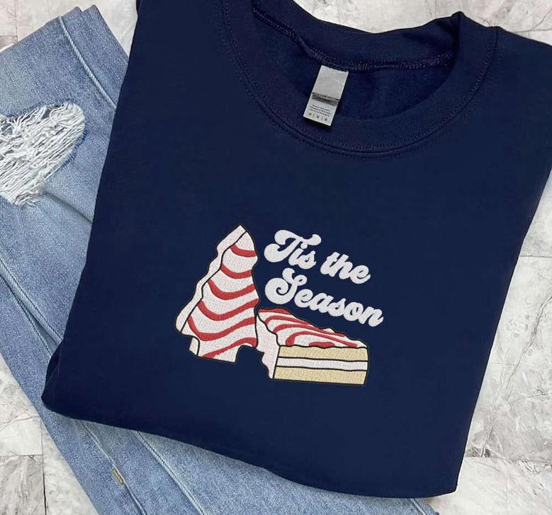 Tis The Season, Embroidered Tis the Season Sweatshirt, Gift For Christmas