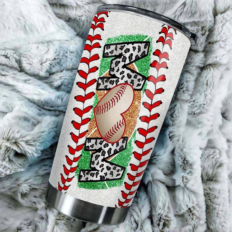 Baseball Mom Heart Funny Cute Tumblerbirthday Gift Christmas Gift Mother'S Day Gift For Baseball Mom