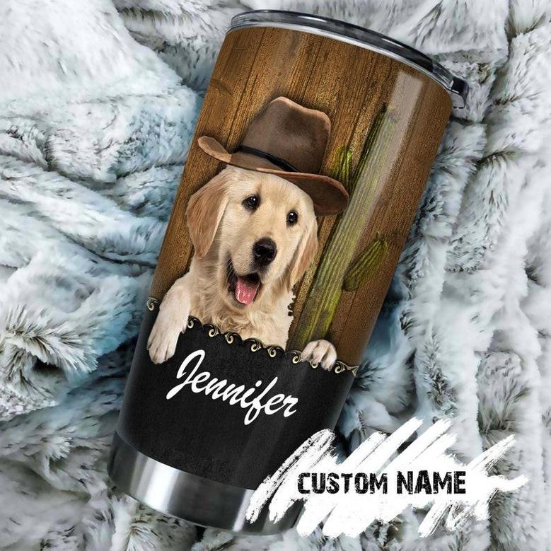 I Was Country When Country Was Not Cool Personalized Dog Tumblergolden Retriever Mom Gift Golden Retriever Dad Giftgift For Dog Lover