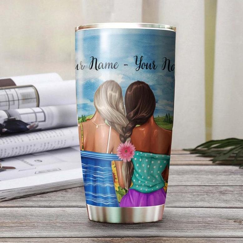 Personalized Friend Sisters Never Apart Maybe In Distance Never Apart At Heart Tumblerbirthday Gift Christmas Gift For Best Friend