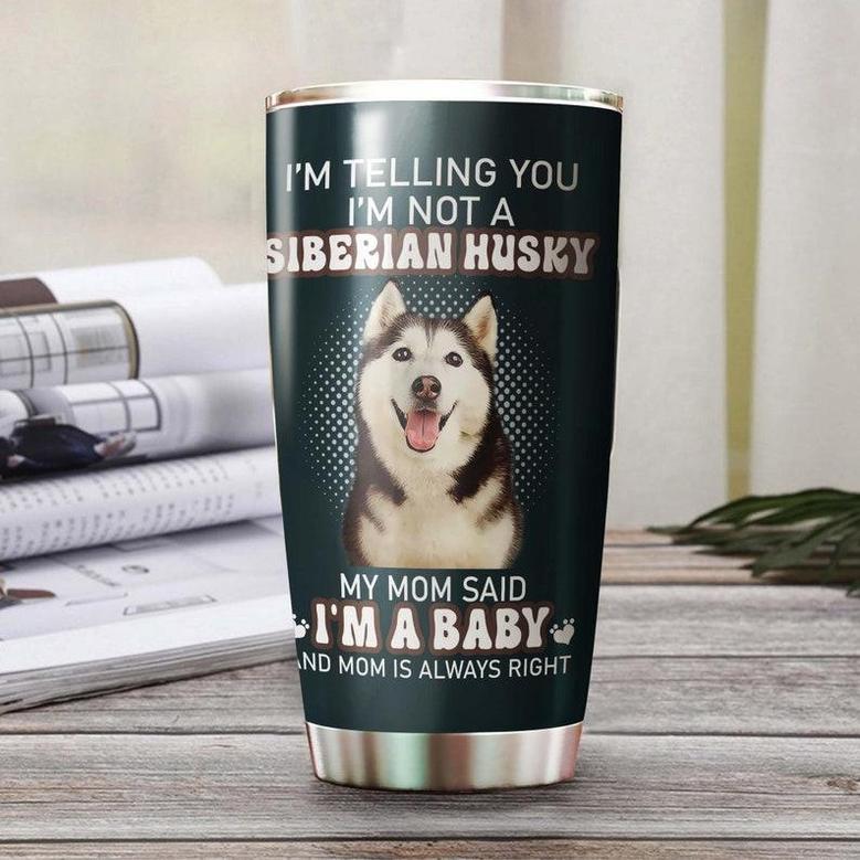 Siberian Husky Puppy Dog Mom Leopard Style Personalized Tumbler Gift For Siberian Husky Mom Mother'S Day Giftgift For Siberian Husky Lover