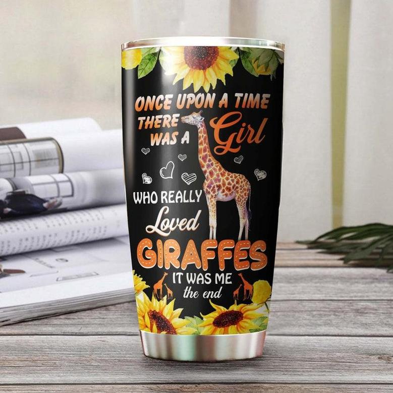 There Was A Girl Who Loves Giraffes It Was Me Fairy Story Tumblergift For Giraffe Loverbirthday Gift Christmas Gift For Her Him