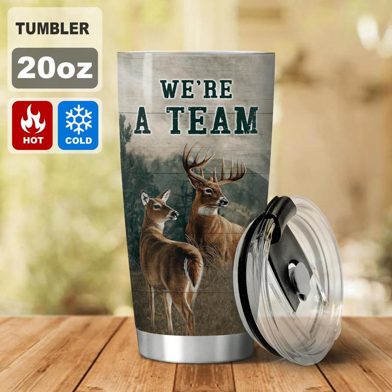 Custom Deer Tumbler For Couple