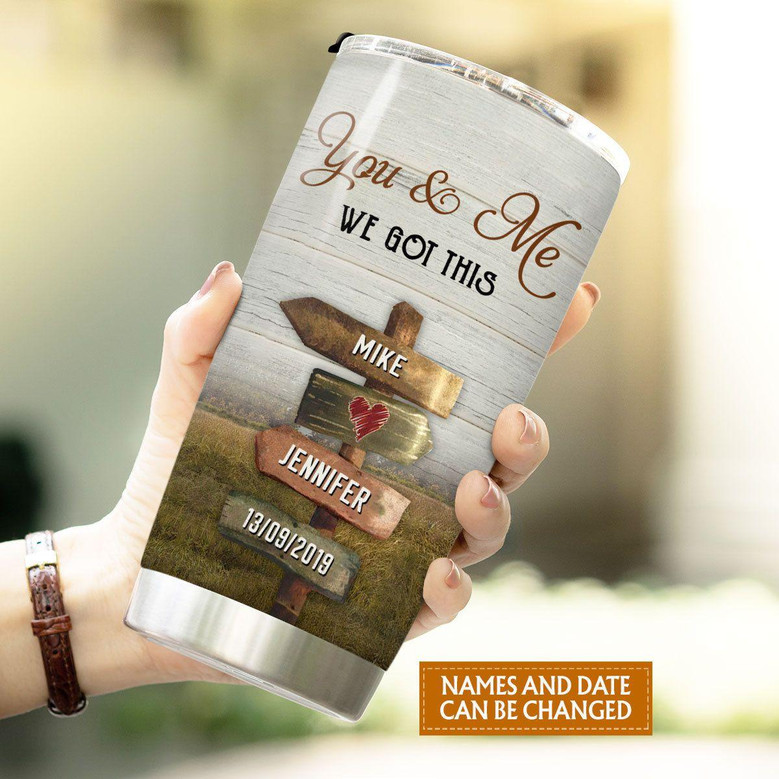 Custom Horse Couple Tumbler