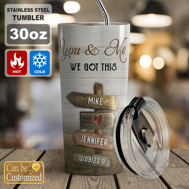 Custom Horse Couple Tumbler