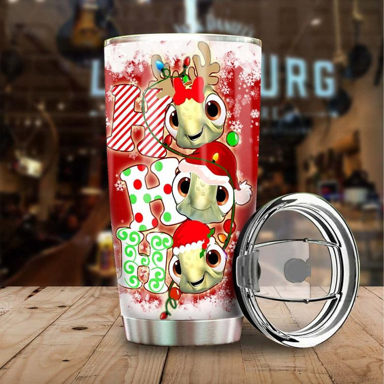 Turtle Christmas Ho Ho Ho Cute Funny Tumbler Turtle Present Unique Birthday Gift Christmas Gift For Turtle Lover For Daughter