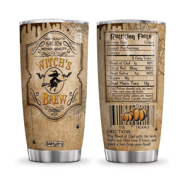 Witch Brew Wit Personalized Stainless Steel Tumbler