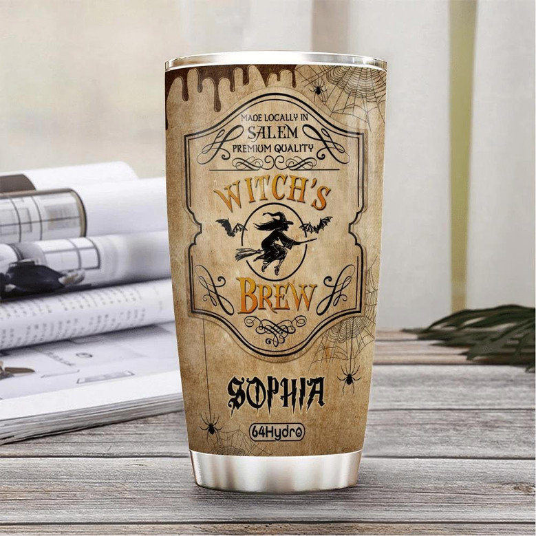 Witch Brew Wit Personalized Stainless Steel Tumbler