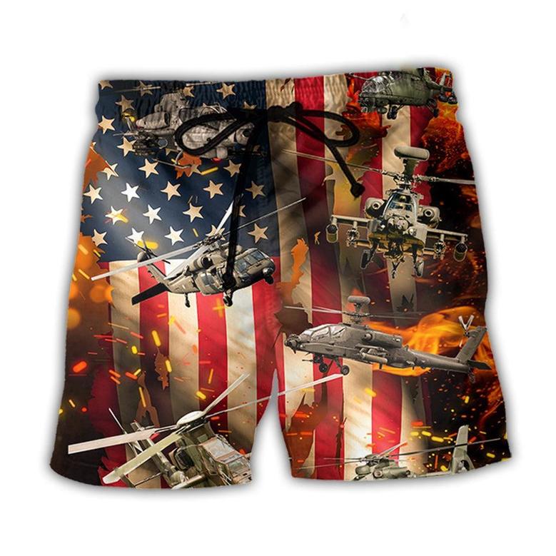 Combat Aircrafts US Army Style Beach Short