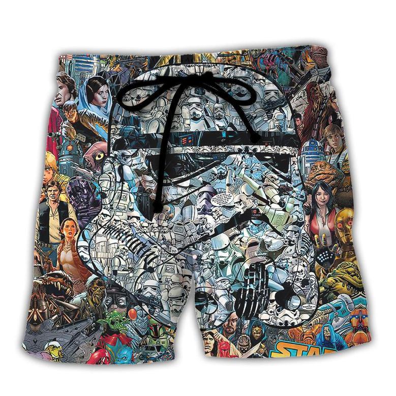 Starwars Stormtrooper Let Me See Your Identification Beach Short Family