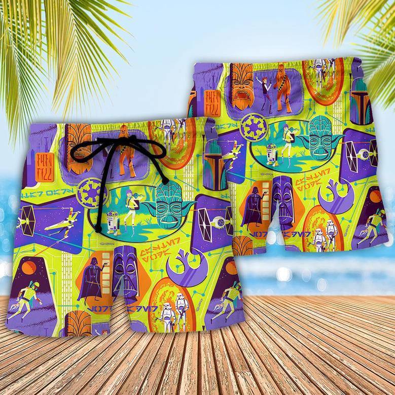 Starwars Tiki Color Beach Short Family