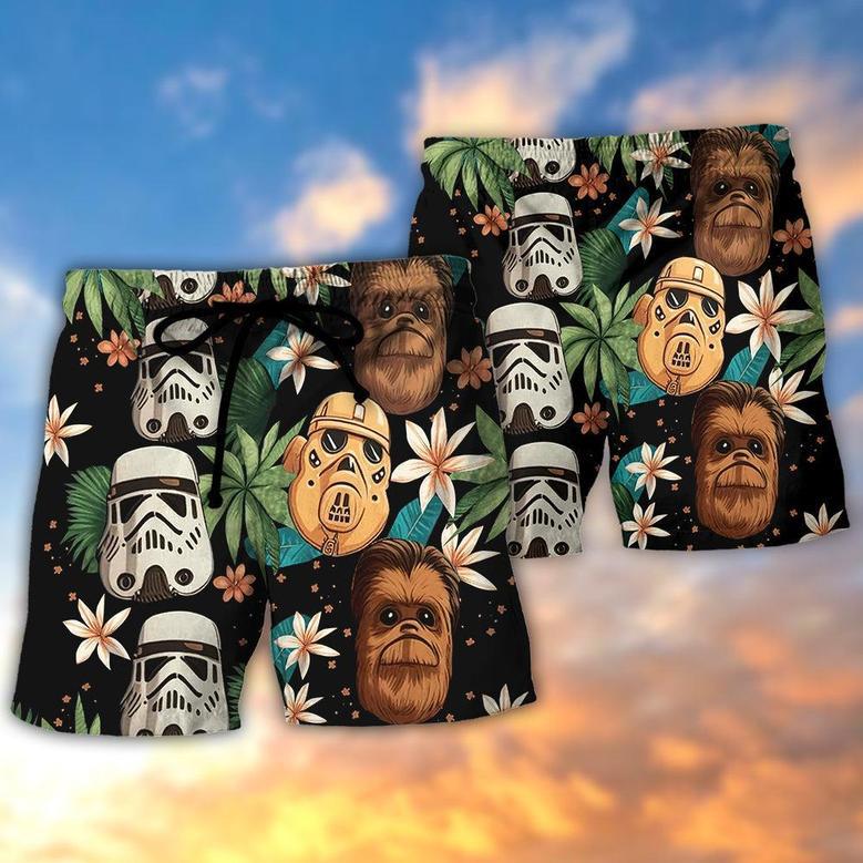 Starwars Tropical Leaf Summer Beach Short Family