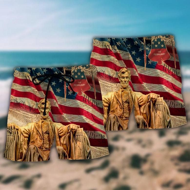 America Love Day Freedom Beach Short
