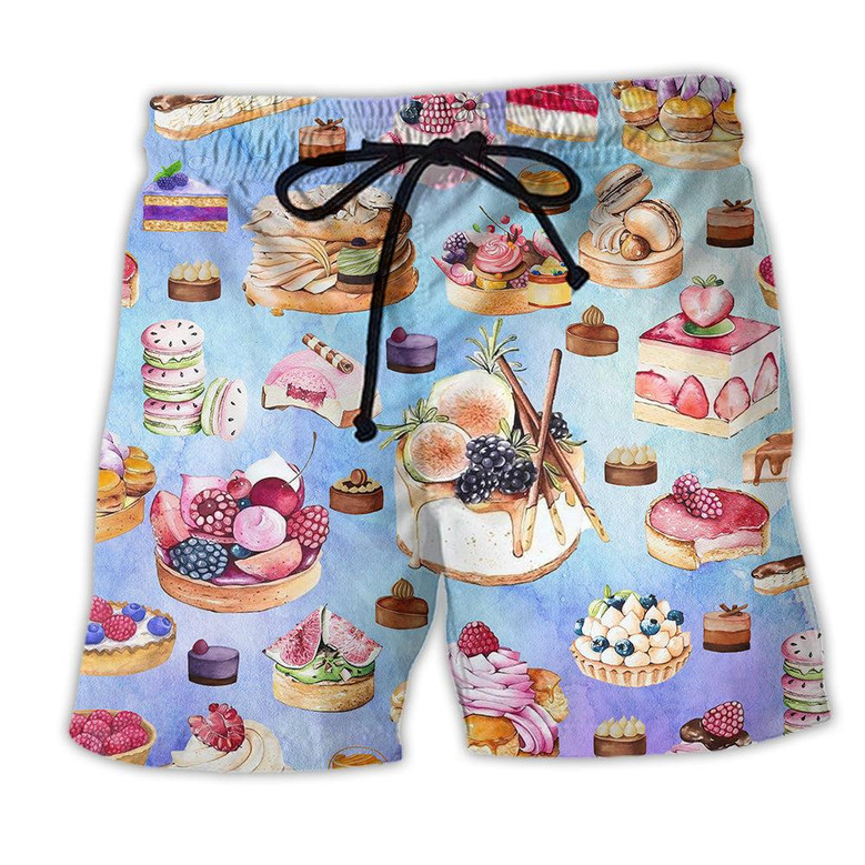 Dessert Purple Lovely Love Food Cool Style Beach Shorts