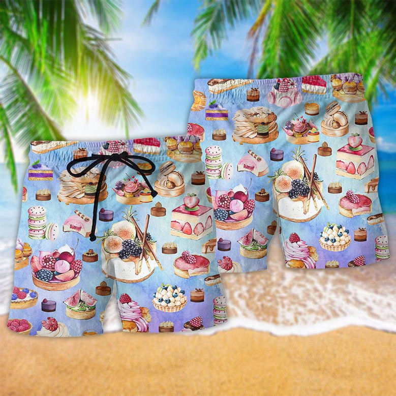 Dessert Purple Lovely Love Food Cool Style Beach Shorts