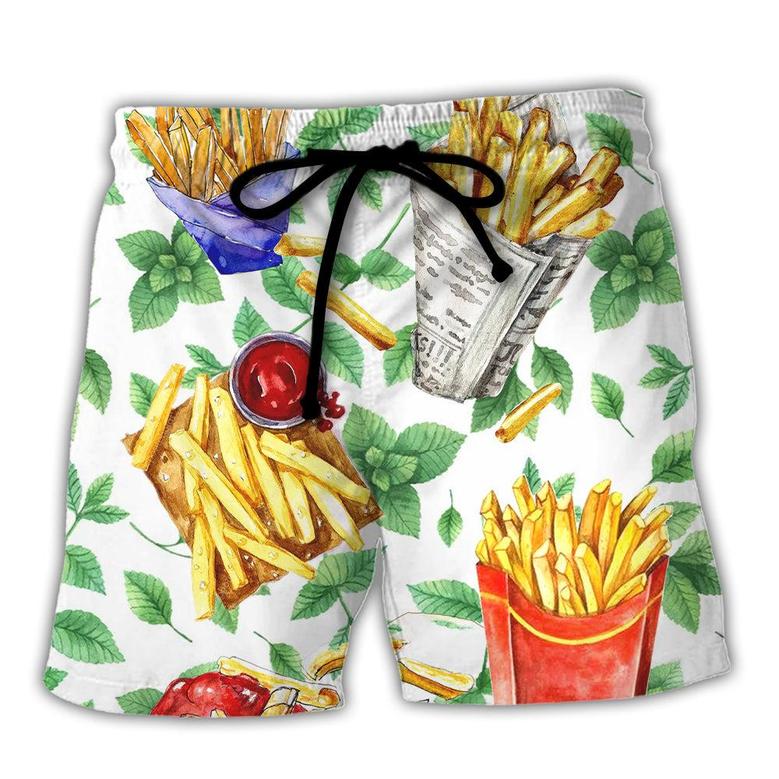 Food French Fries Style Beach Shorts