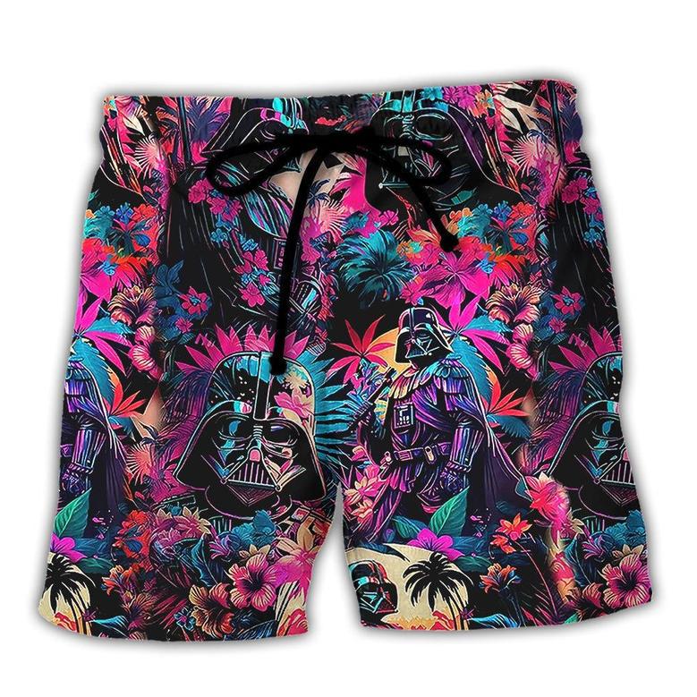 Starwars Darth Vader Synthwave Cool Beach Short Family