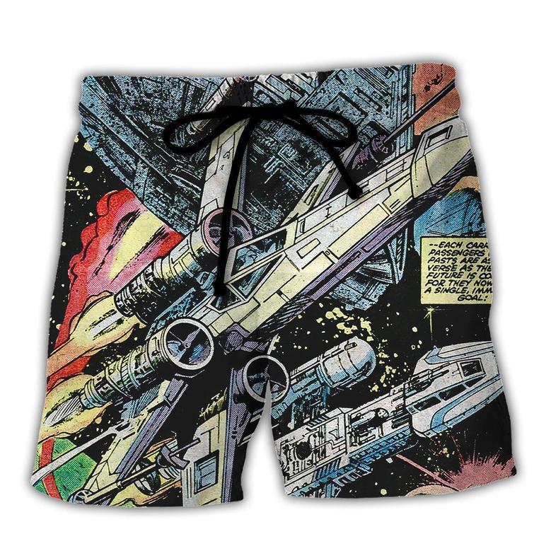 Starwars Han Solo Spaceship Beach Short Family