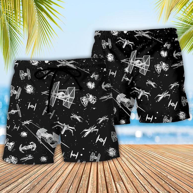 Starwars SPACECRAFT PATTERN Beach Short Family