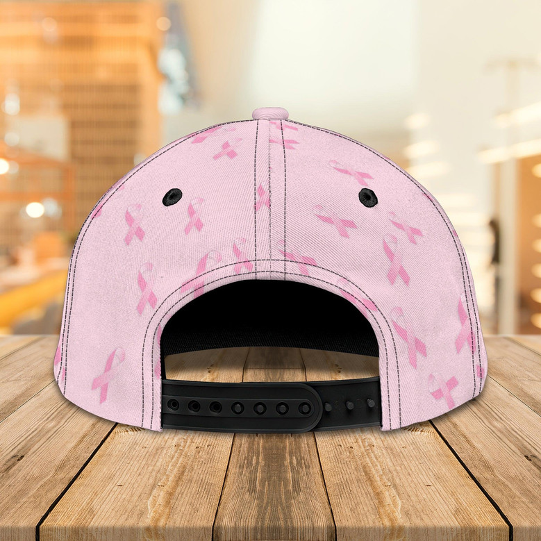 Custom Classic Cap For Breast Cancer Survivors - Personalized Name Cap