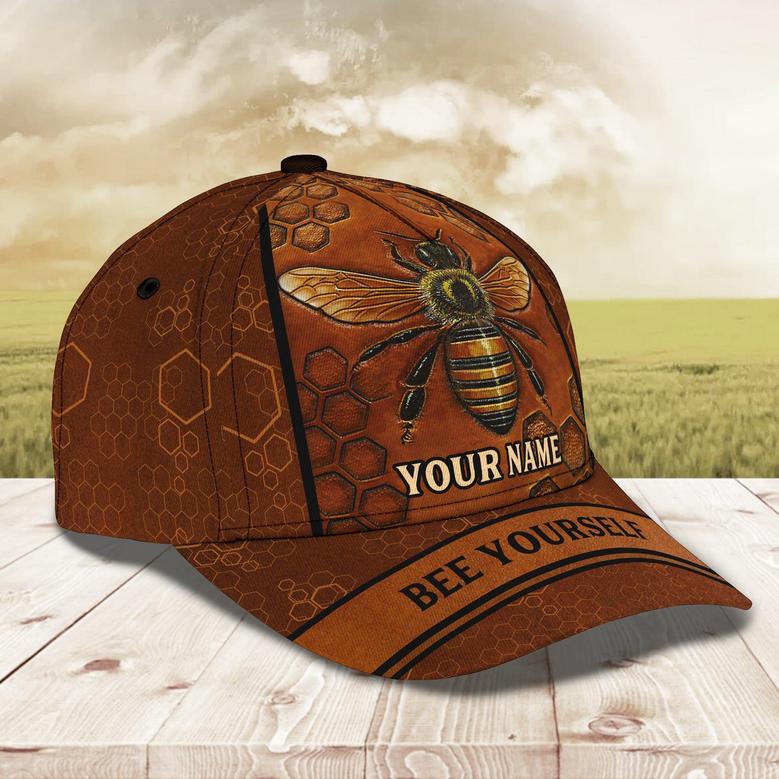 Custom Classic Cap: Personalized Bee Design