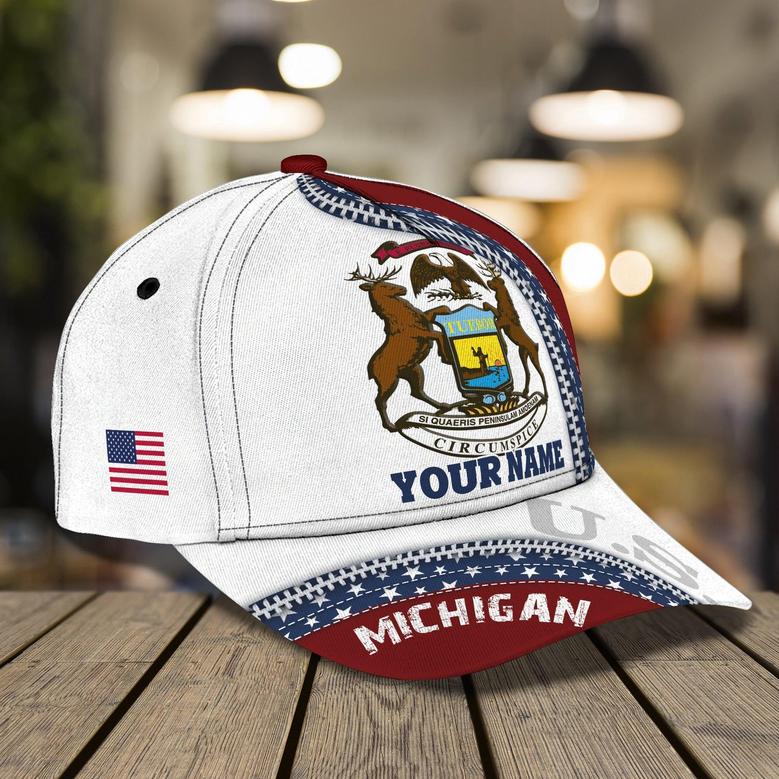 Custom Classic Cap - Personalized Michigan Name Cap