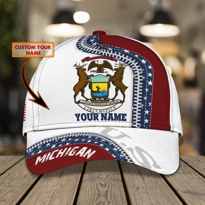Custom Classic Cap - Personalized Michigan Name Cap