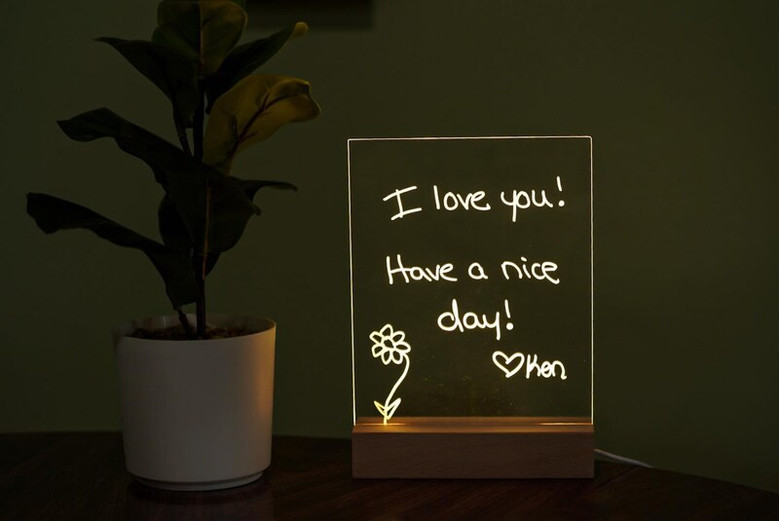 Night Light Note Custom Message Night Light DIY Night Light Note board Night Light ...
