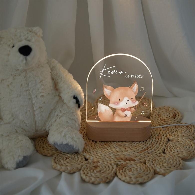 Personalized night light cute baby acrylic night light soft baby night light charming night light for children