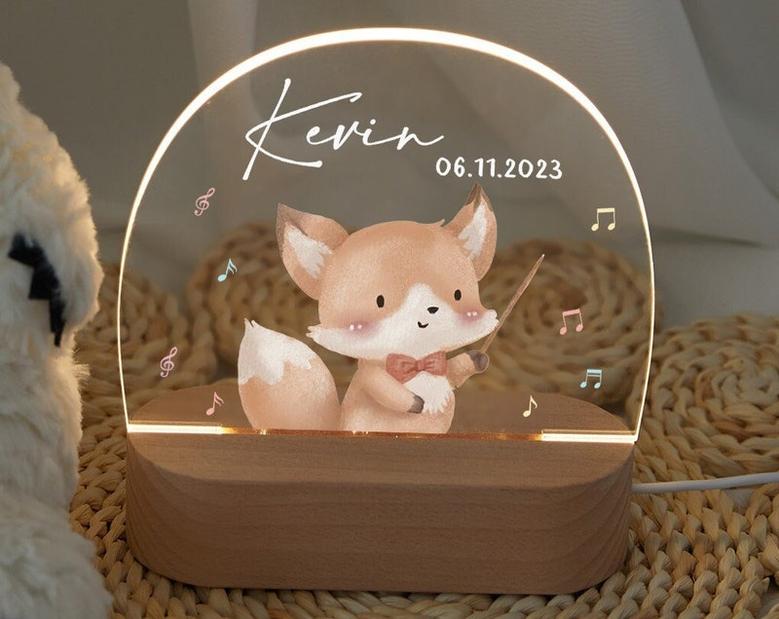 Personalized night light cute baby acrylic night light soft baby night light charming night light for children