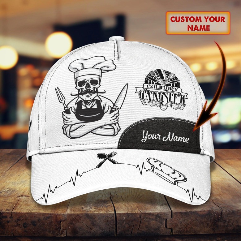 Custom Classic Cap For Chef - Personalized Name Cap
