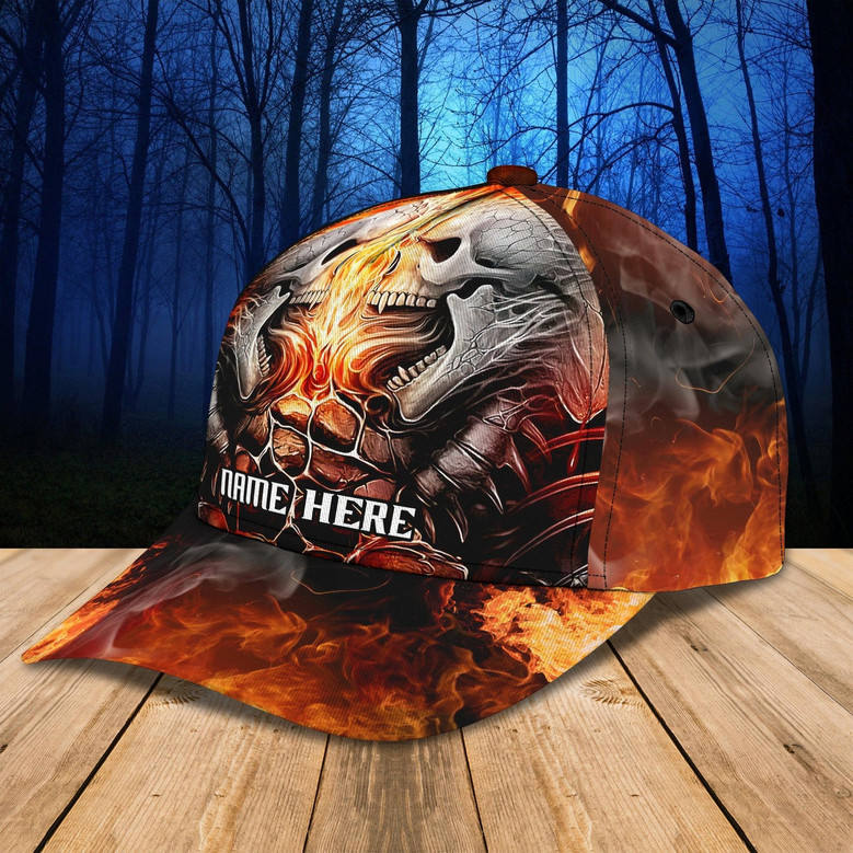 Custom Classic Cap - Personalized Name Cap - Black/Red