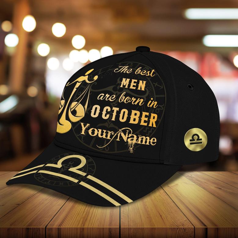 Custom Classic Cap - Personalized October Birth Month Gift