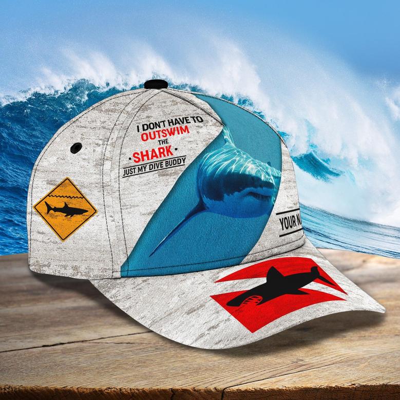 Custom Classic Cap - Personalized Shark Diving Gift