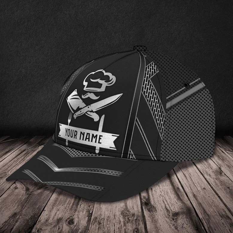 Custom Classic Chef Cap - Personalized Name - Perfect Gift For Chefs