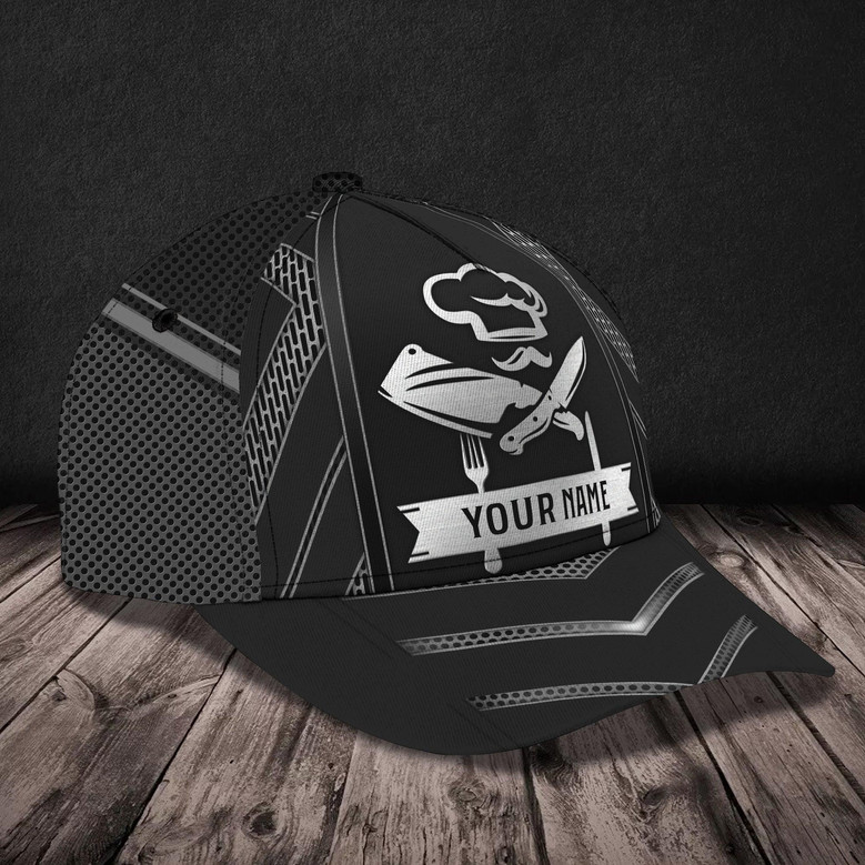 Custom Classic Chef Cap - Personalized Name - Perfect Gift For Chefs