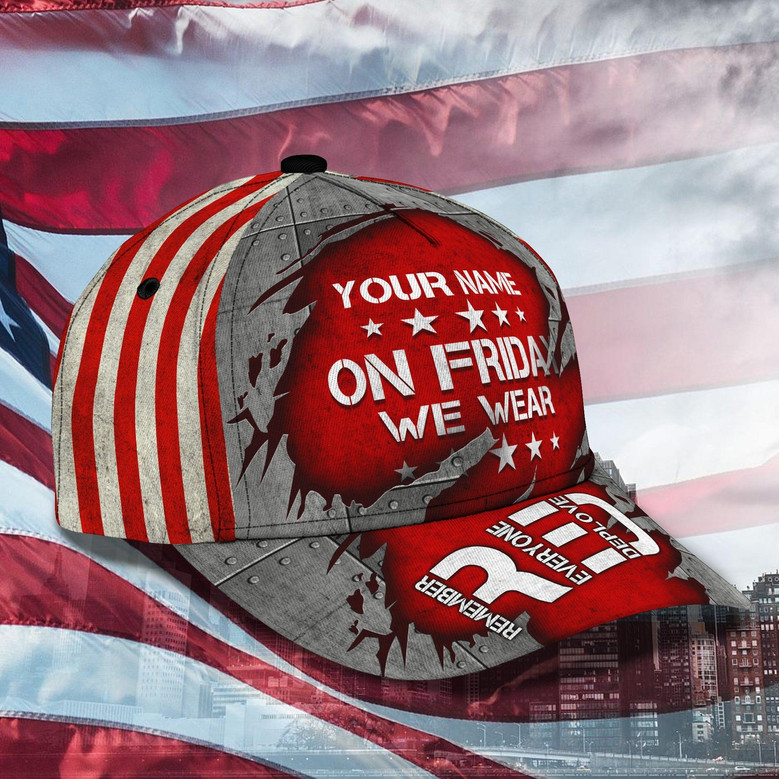 Custom Classic Red Cap - Personalized Name
