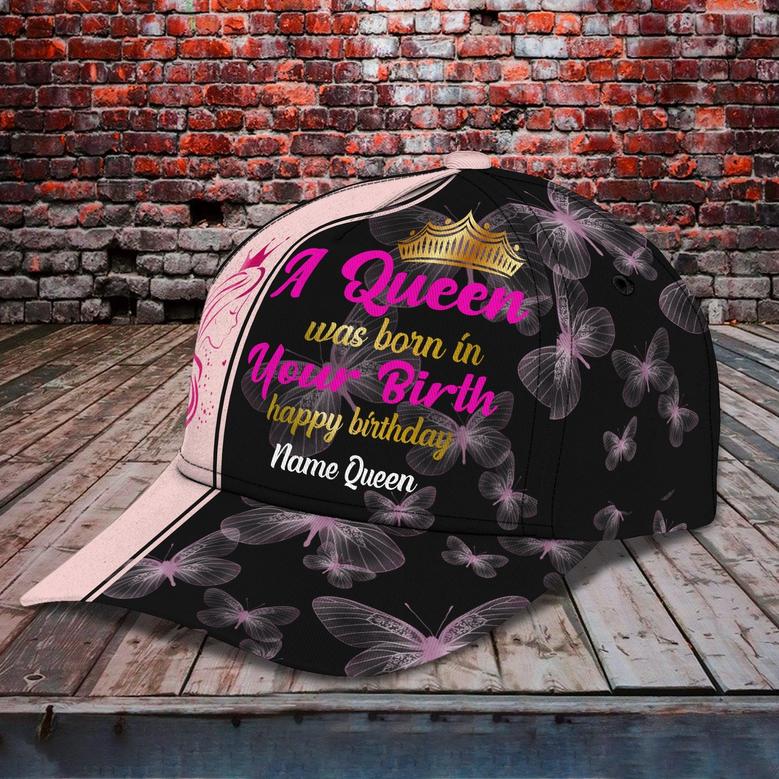 Customized Queen Name And Number Cap - Personalized Classic Cap