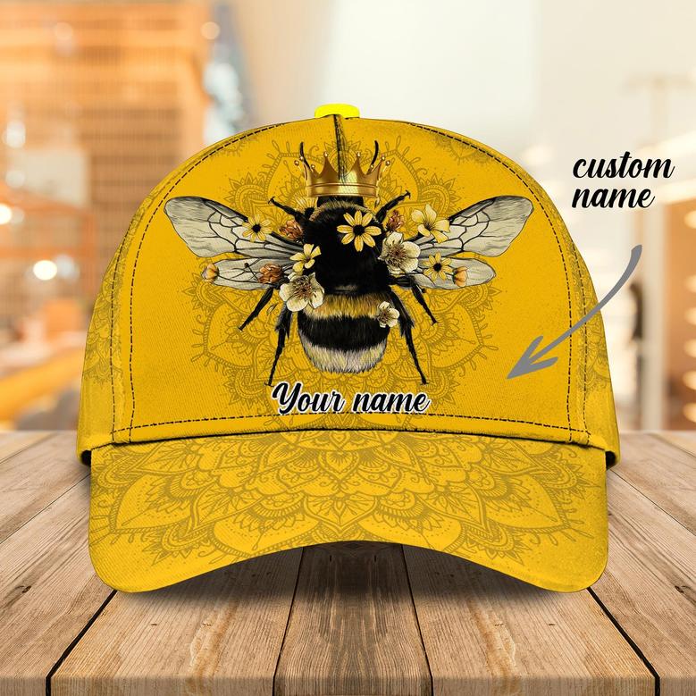 Personalized Queen Bee Cap - Custom Classic Cap For Bee Lovers